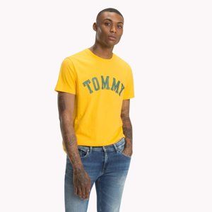 Tommy Hilfiger pánské žluté tričko Essential